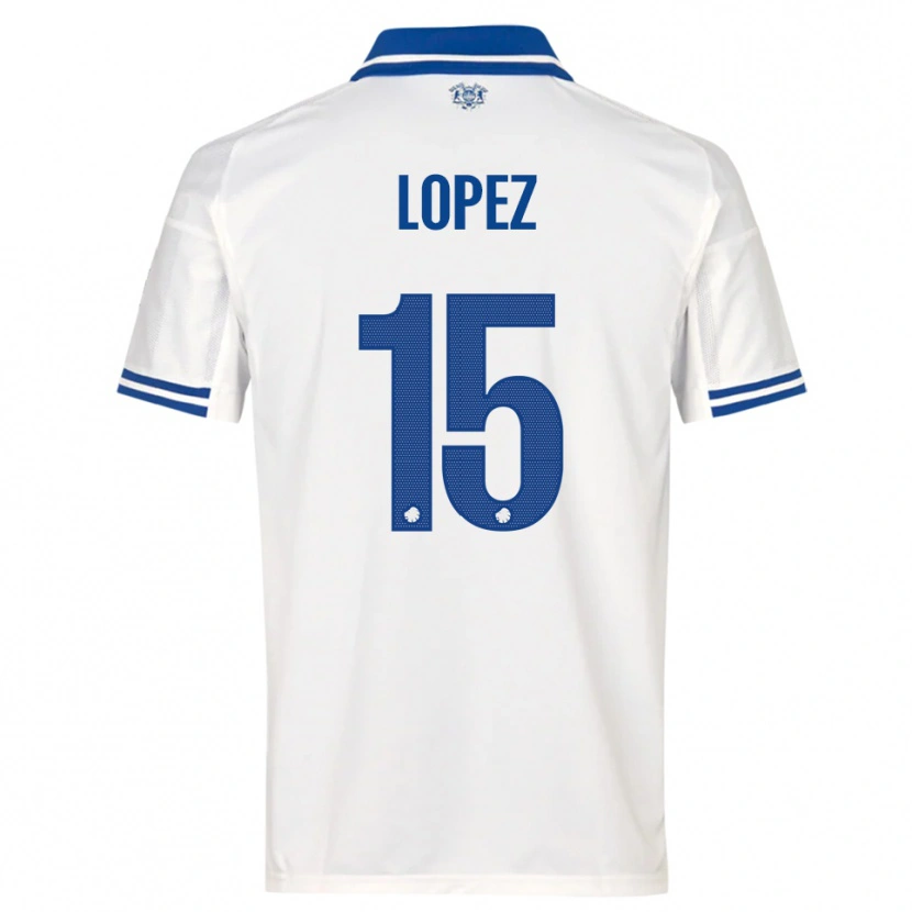 Danxen Herren Marcos López #15 Weiß Blau Heimtrikot Trikot 2025/26 T-Shirt Schweiz
