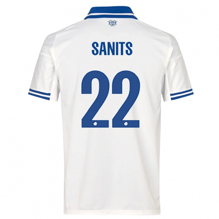 Danxen Herren Dimitri Sanits #22 Weiß Blau Heimtrikot Trikot 2025/26 T-Shirt Schweiz