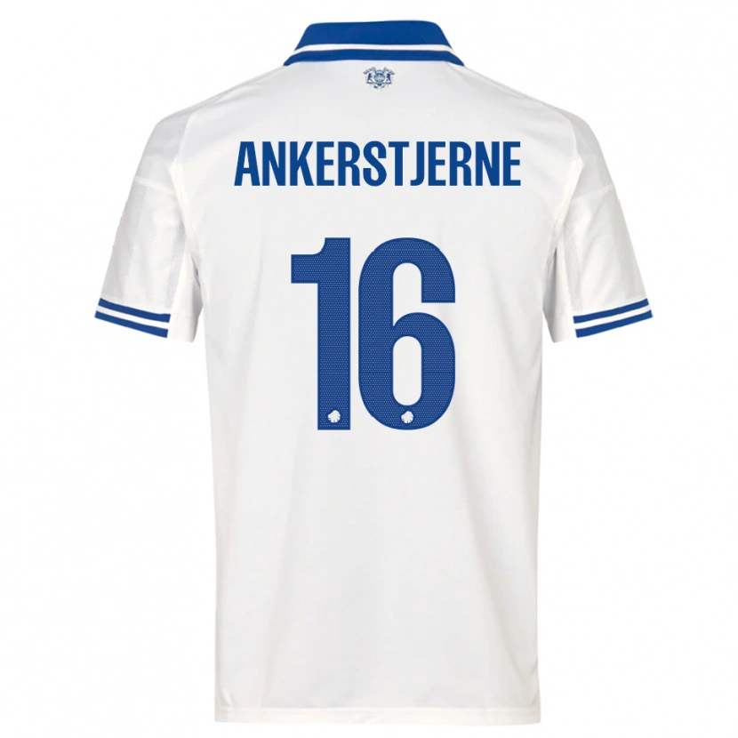 Danxen Herren Ida Ankerstjerne #16 Weiß Blau Heimtrikot Trikot 2025/26 T-Shirt Schweiz