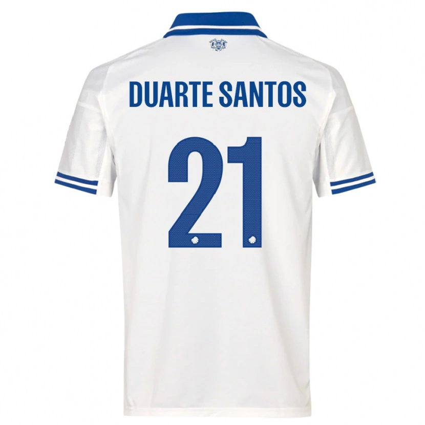 Danxen Herren Gabriel Duarte Santos #21 Weiß Blau Heimtrikot Trikot 2025/26 T-Shirt Schweiz