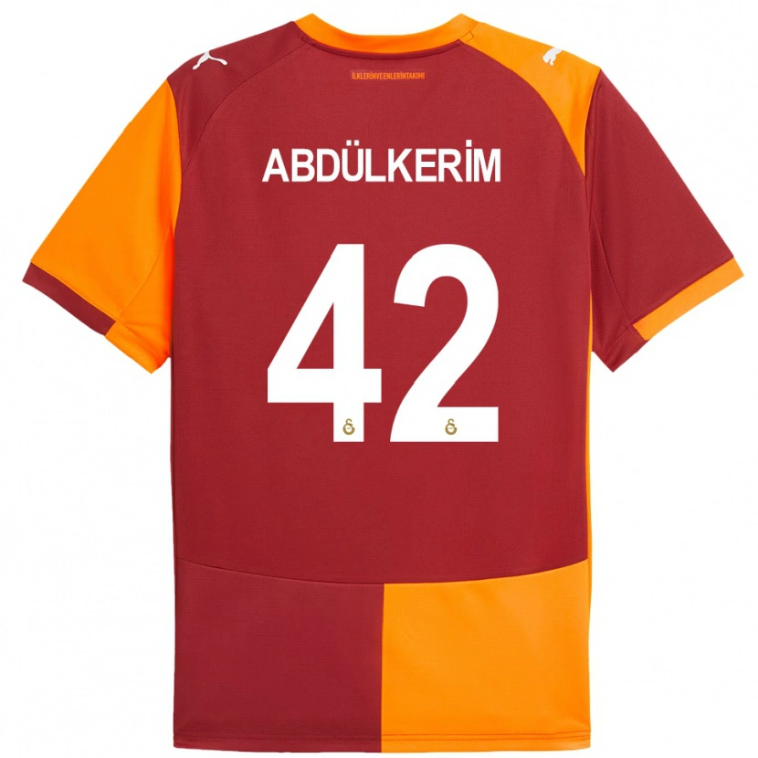 Danxen Herren Abdülkerim Bardakcı #42 Rot Orange Heimtrikot Trikot 2025/26 T-Shirt Schweiz