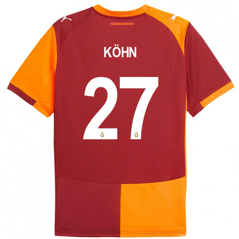 Danxen Herren Derrick Köhn #27 Rot Orange Heimtrikot Trikot 2025/26 T-Shirt Schweiz