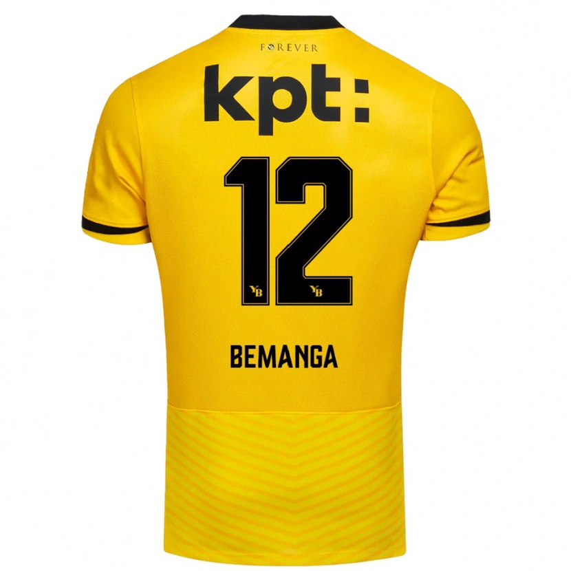 Danxen Herren Schilo Bemanga #12 Gelb Schwarz Heimtrikot Trikot 2025/26 T-Shirt Schweiz