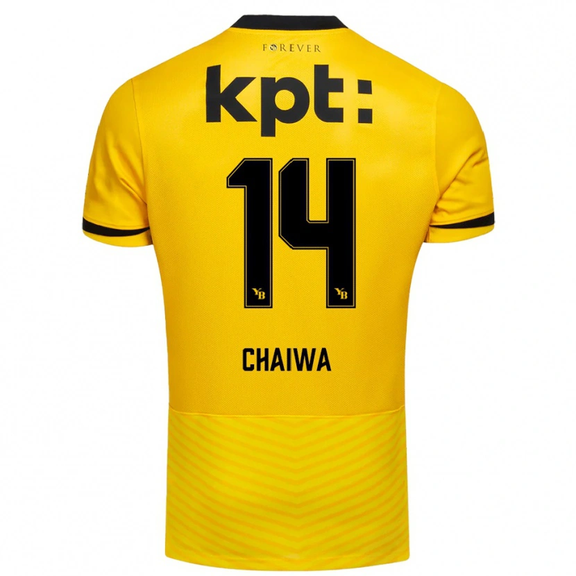Danxen Herren Miguel Chaiwa #14 Gelb Schwarz Heimtrikot Trikot 2025/26 T-Shirt Schweiz