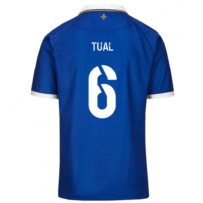 Danxen Herren Mathys Tual #6 Blau Gold Heimtrikot Trikot 2025/26 T-Shirt Schweiz