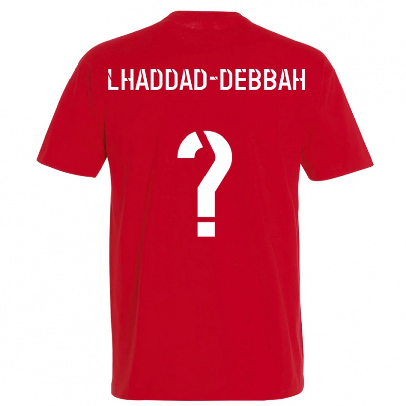 Danxen Herren Yanis Lhaddad-Debbah #0 Rot Gelb Heimtrikot Trikot 2025/26 T-Shirt Schweiz