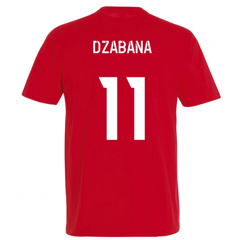Danxen Herren Alan Dzabana #11 Rot Gelb Heimtrikot Trikot 2025/26 T-Shirt Schweiz