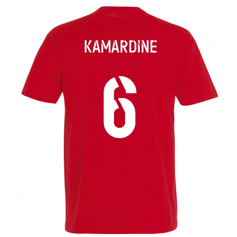 Danxen Herren Mohamed Kamardine #6 Rot Gelb Heimtrikot Trikot 2025/26 T-Shirt Schweiz