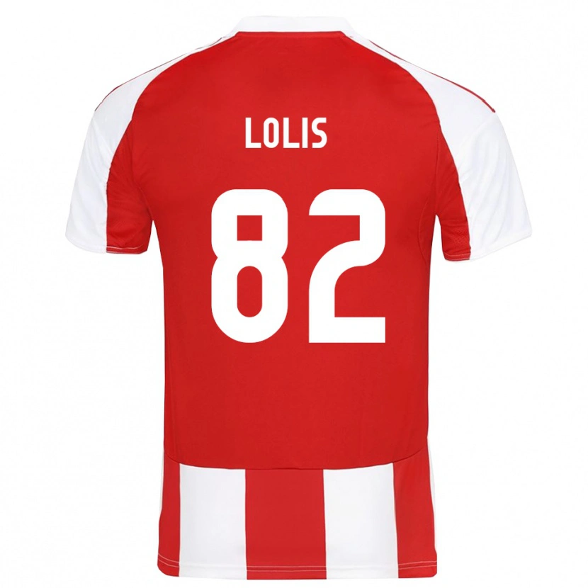 Danxen Herren Nikolaos Lolis #82 Rot Weiß Heimtrikot Trikot 2025/26 T-Shirt Schweiz