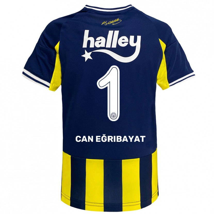Danxen Herren İrfan Can Eğribayat #1 Gelb Marineblau Weiß Heimtrikot Trikot 2025/26 T-Shirt Schweiz