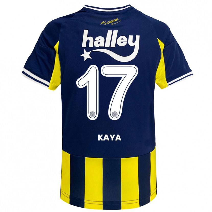 Danxen Herren İpek Kaya #17 Gelb Marineblau Weiß Heimtrikot Trikot 2025/26 T-Shirt Schweiz