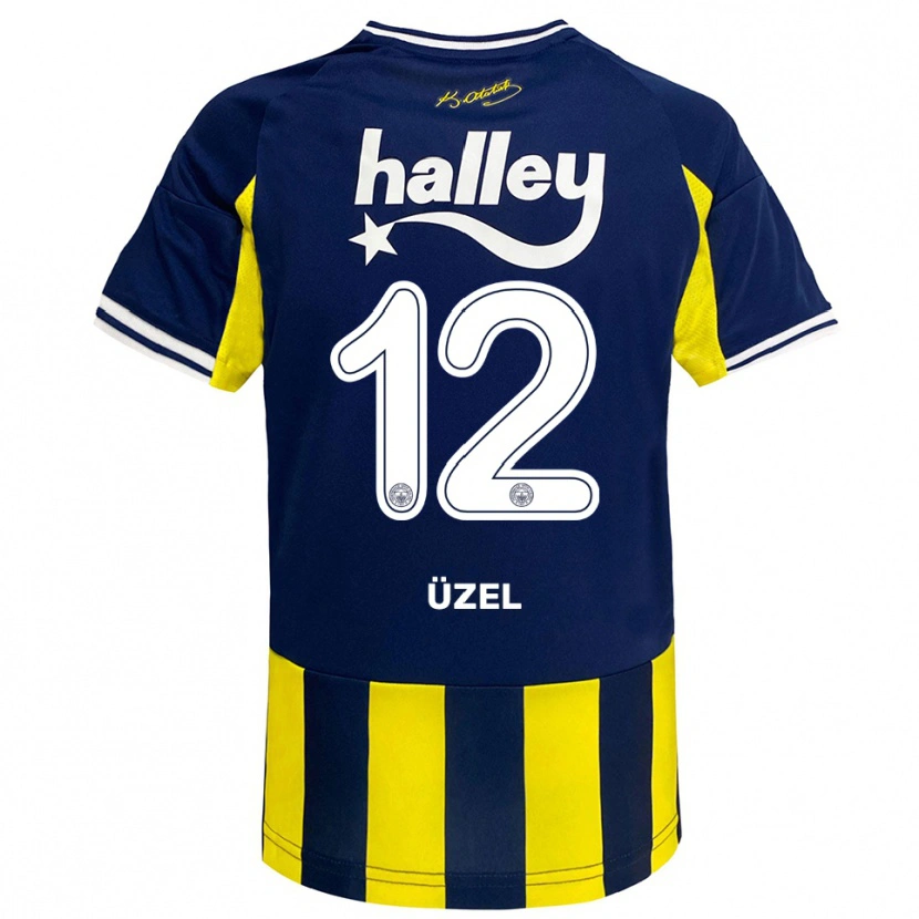 Danxen Herren Nevzat Üzel #12 Gelb Marineblau Weiß Heimtrikot Trikot 2025/26 T-Shirt Schweiz