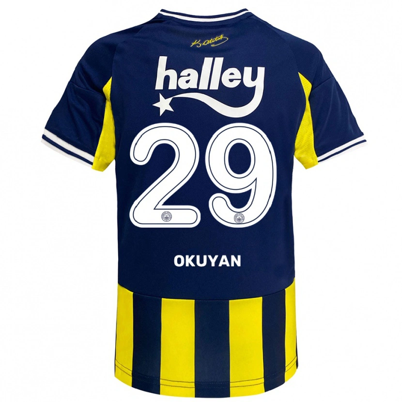 Danxen Herren Mevlüde Okuyan #29 Gelb Marineblau Weiß Heimtrikot Trikot 2025/26 T-Shirt Schweiz