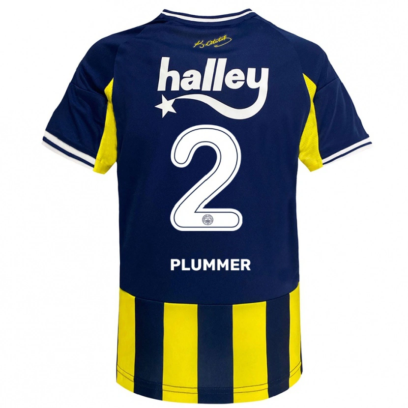 Danxen Herren Konya Plummer #2 Gelb Marineblau Weiß Heimtrikot Trikot 2025/26 T-Shirt Schweiz