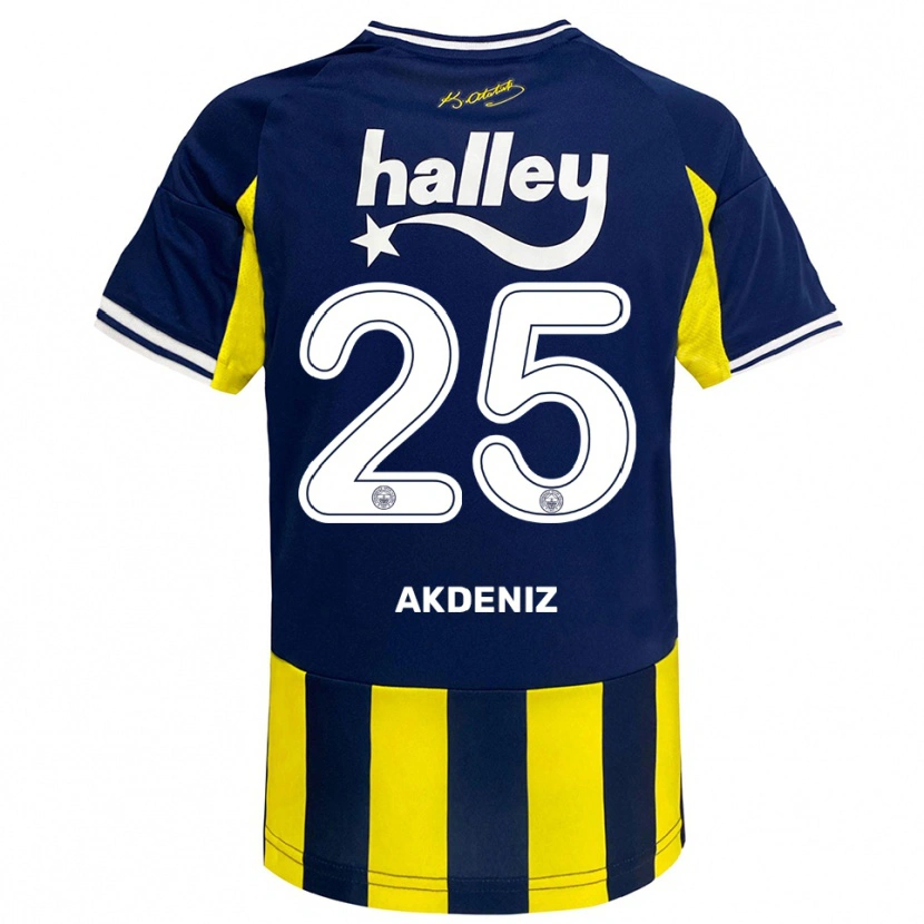 Danxen Herren Zeynep Akdeniz #25 Gelb Marineblau Weiß Heimtrikot Trikot 2025/26 T-Shirt Schweiz