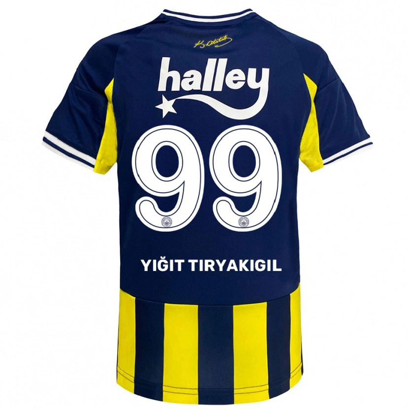 Danxen Herren Ömer Yiğit Tiryakigil #99 Gelb Marineblau Weiß Heimtrikot Trikot 2025/26 T-Shirt Schweiz