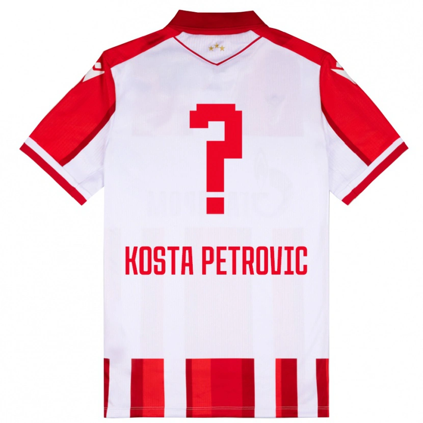 Danxen Herren Kosta Petrovic #0 Rot Weiß Heimtrikot Trikot 2025/26 T-Shirt Schweiz