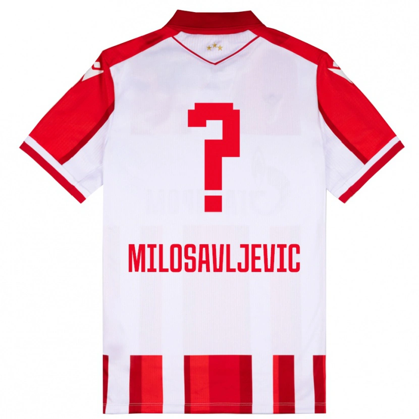 Danxen Herren Mihajlo Milosavljevic #0 Rot Weiß Heimtrikot Trikot 2025/26 T-Shirt Schweiz