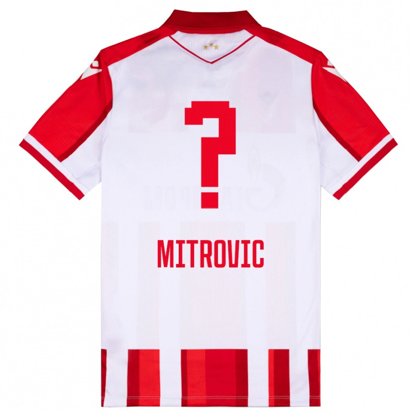 Danxen Herren Dimitrije Mitrovic #0 Rot Weiß Heimtrikot Trikot 2025/26 T-Shirt Schweiz