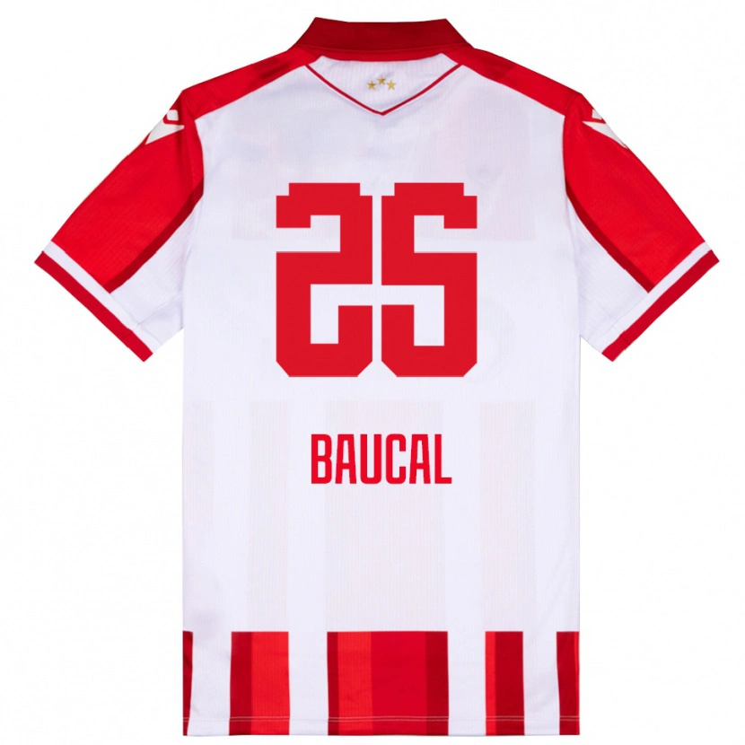Danxen Herren Strahinja Baucal #25 Rot Weiß Heimtrikot Trikot 2025/26 T-Shirt Schweiz
