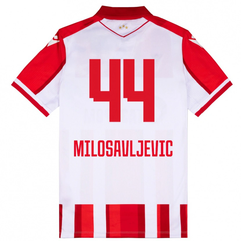 Danxen Herren Veljko Milosavljevic #44 Rot Weiß Heimtrikot Trikot 2025/26 T-Shirt Schweiz