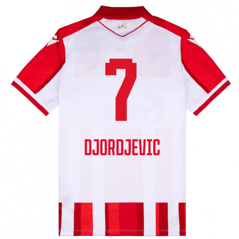 Danxen Herren Uros Djordjevic #7 Rot Weiß Heimtrikot Trikot 2025/26 T-Shirt Schweiz
