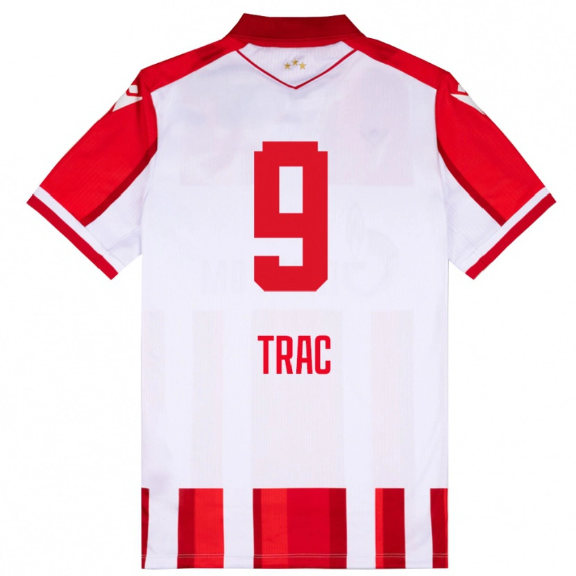 Danxen Herren Jovan Trac #9 Rot Weiß Heimtrikot Trikot 2025/26 T-Shirt Schweiz
