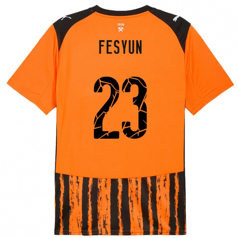 Danxen Herren Kiril Fesyun #23 Orange Schwarz Heimtrikot Trikot 2025/26 T-Shirt Schweiz