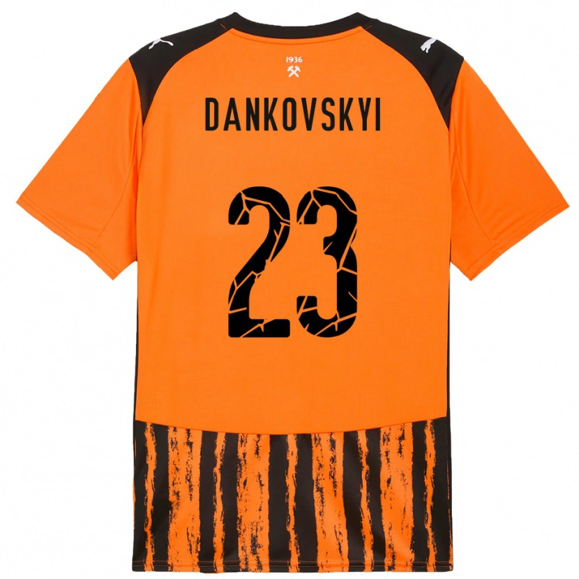 Danxen Herren Yegor Dankovskyi #23 Orange Schwarz Heimtrikot Trikot 2025/26 T-Shirt Schweiz