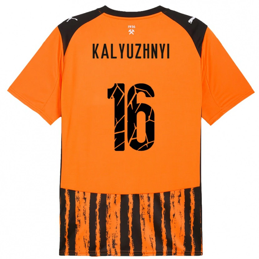 Danxen Herren Nikita Kalyuzhnyi #16 Orange Schwarz Heimtrikot Trikot 2025/26 T-Shirt Schweiz