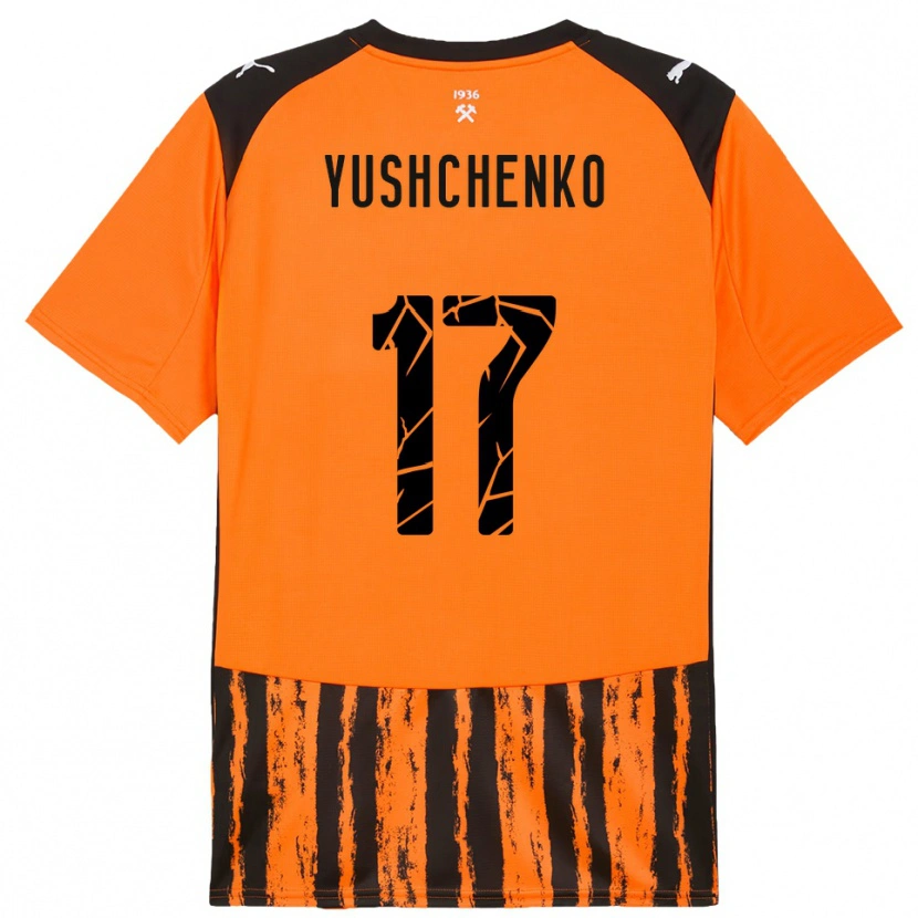 Danxen Herren Oleksandr Yushchenko #17 Orange Schwarz Heimtrikot Trikot 2025/26 T-Shirt Schweiz