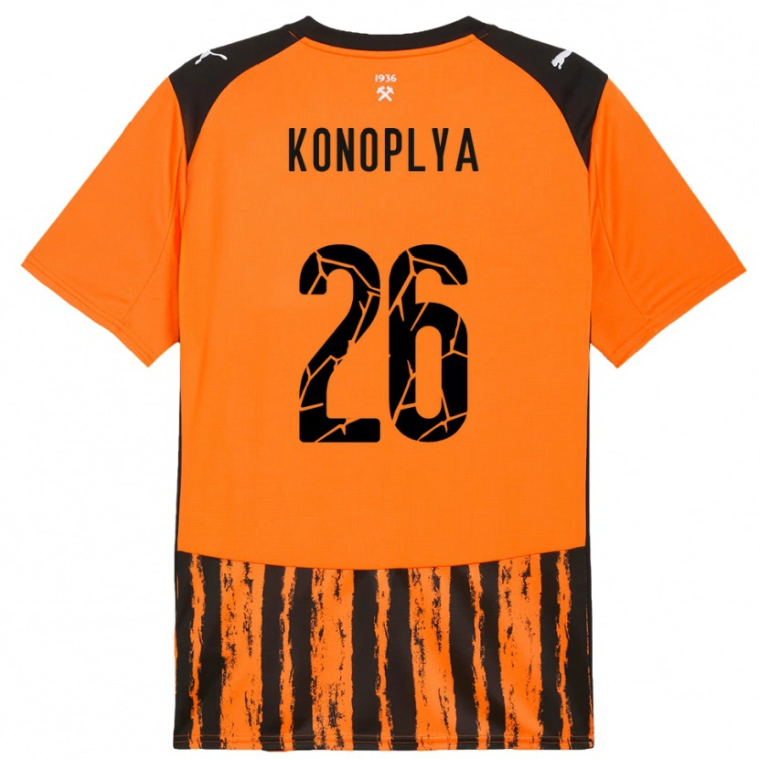 Danxen Herren Yukhym Konoplya #26 Orange Schwarz Heimtrikot Trikot 2025/26 T-Shirt Schweiz