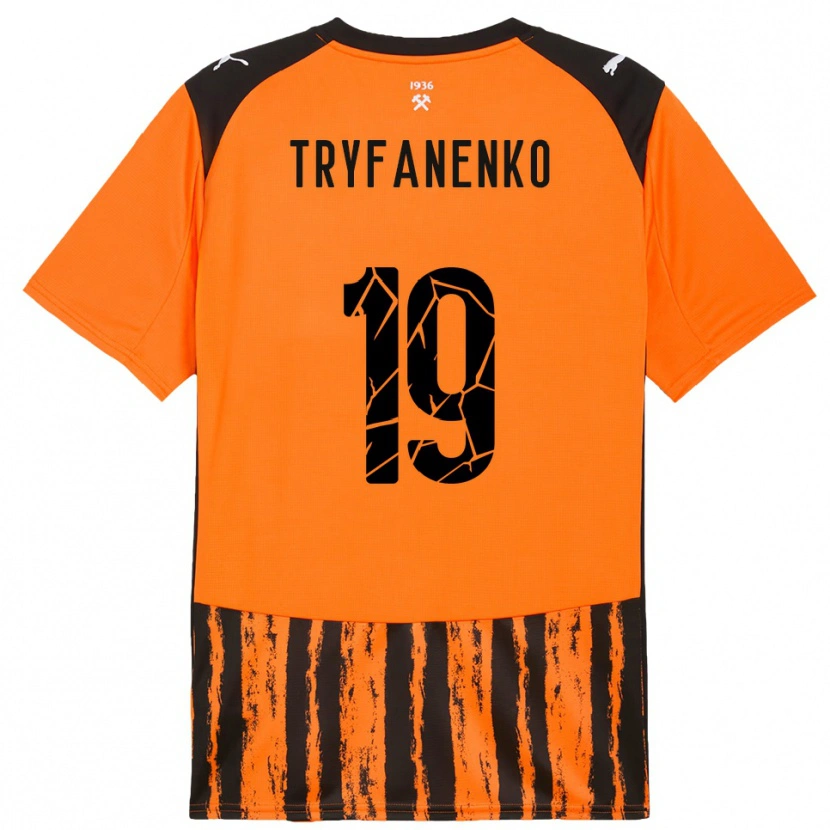 Danxen Herren Bogdan Tryfanenko #19 Orange Schwarz Heimtrikot Trikot 2025/26 T-Shirt Schweiz
