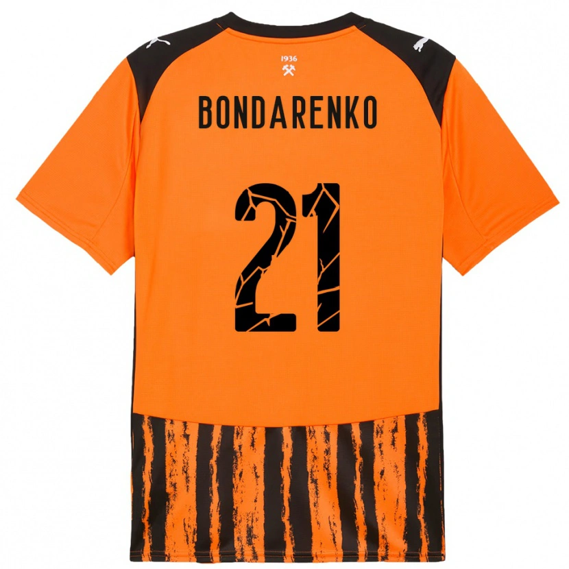 Danxen Herren Artem Bondarenko #21 Orange Schwarz Heimtrikot Trikot 2025/26 T-Shirt Schweiz