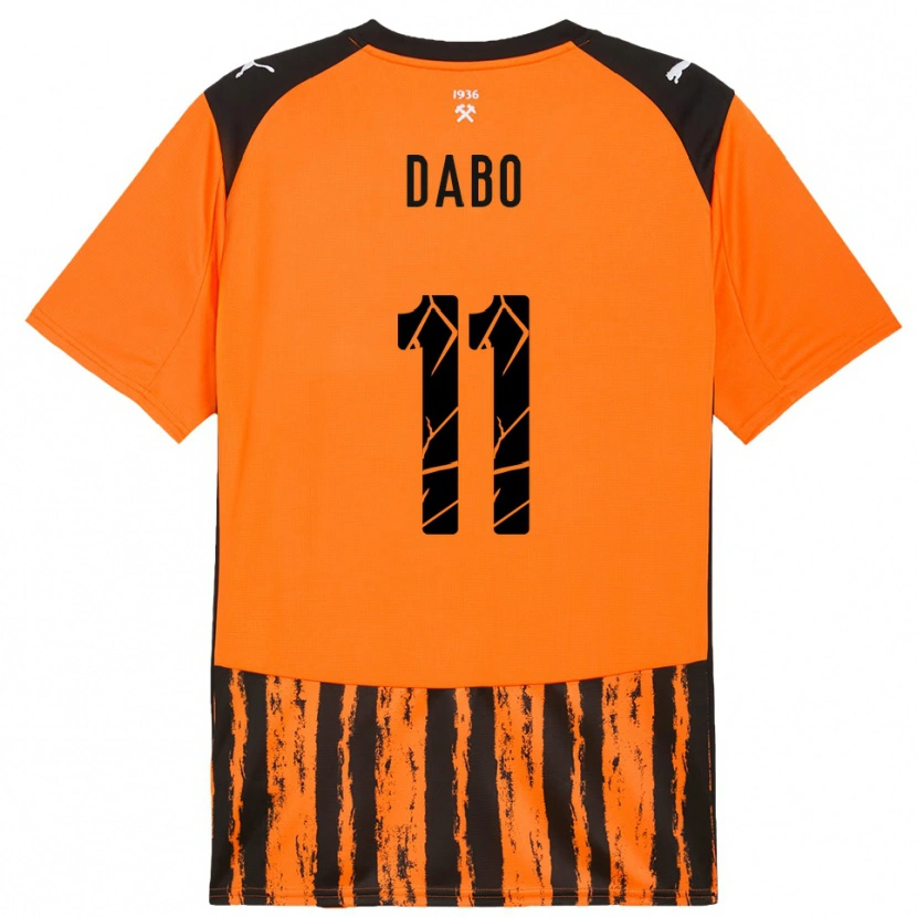 Danxen Herren Ibrahima Dabo #11 Orange Schwarz Heimtrikot Trikot 2025/26 T-Shirt Schweiz