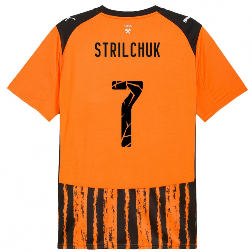 Danxen Herren Dmytro Strilchuk #7 Orange Schwarz Heimtrikot Trikot 2025/26 T-Shirt Schweiz