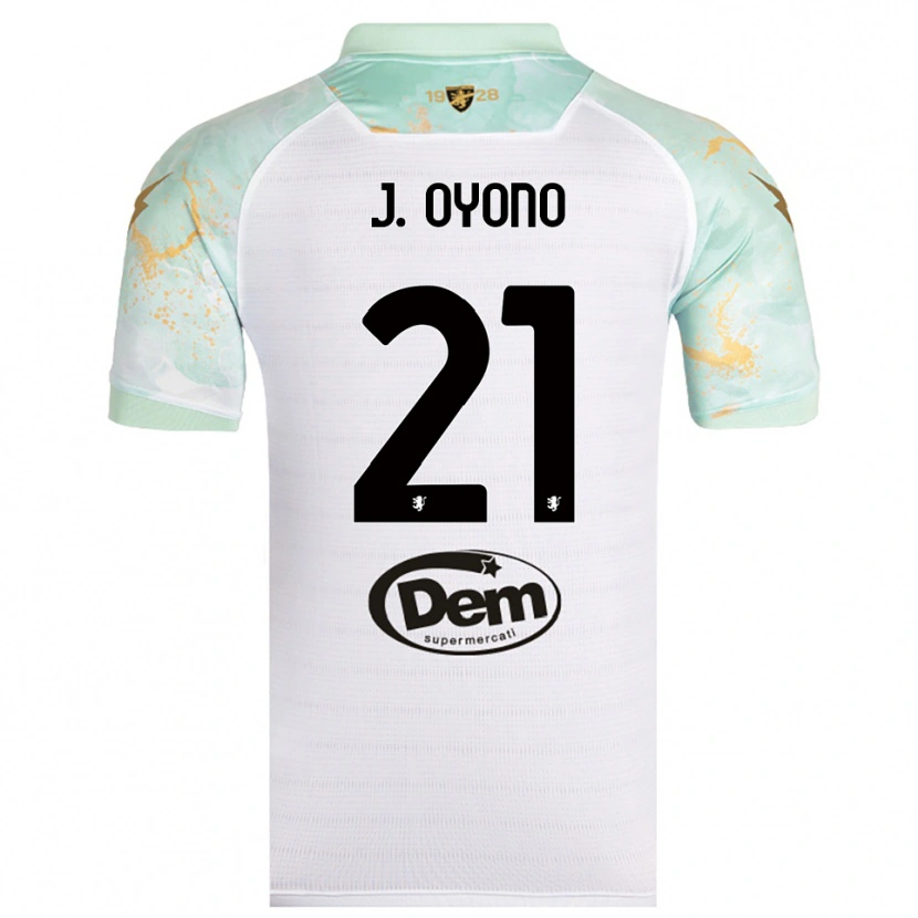Danxen Herren Jérémy Oyono #21 Weiß Schwarz Auswärtstrikot Trikot 2025/26 T-Shirt Schweiz