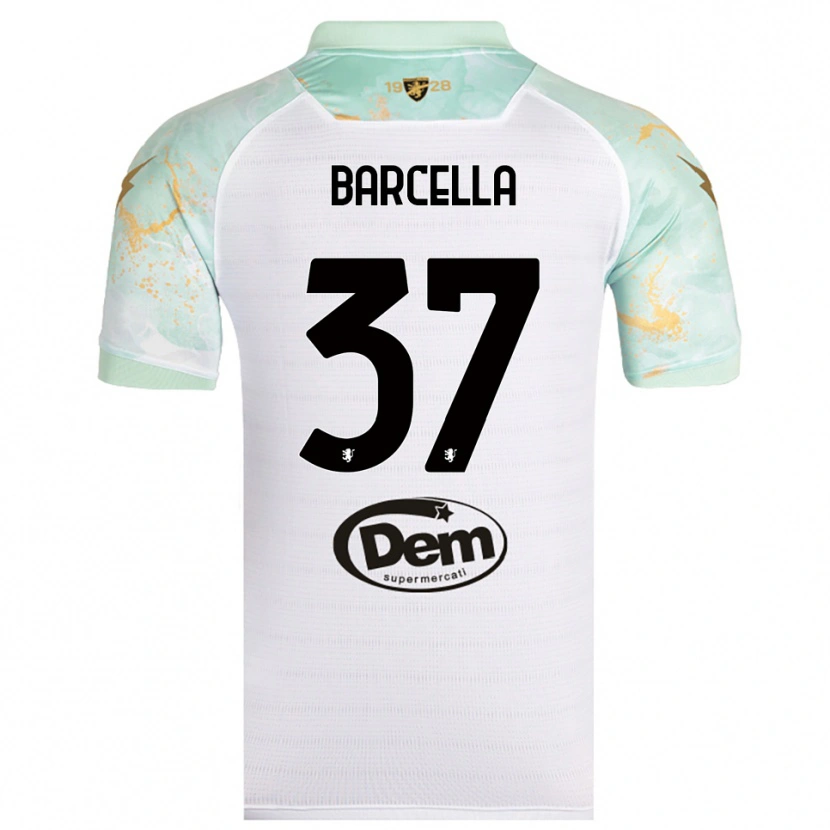 Danxen Herren Kevin Barcella #37 Weiß Schwarz Auswärtstrikot Trikot 2025/26 T-Shirt Schweiz
