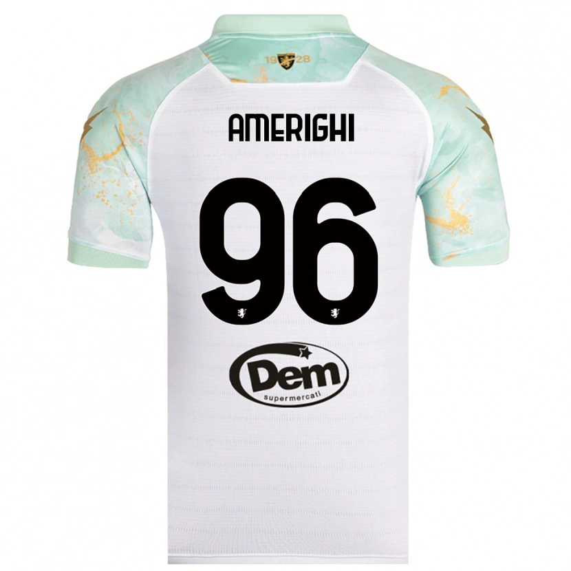 Danxen Herren Igor Amerighi #96 Weiß Schwarz Auswärtstrikot Trikot 2025/26 T-Shirt Schweiz