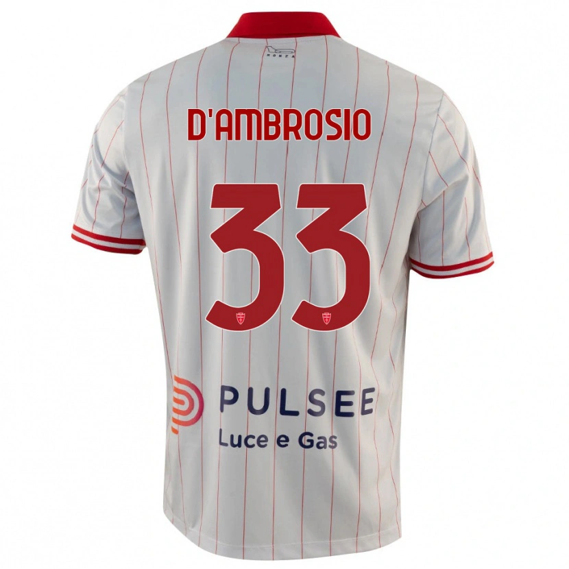 Danxen Herren Danilo D'ambrosio #33 Weiß Rot Blau Auswärtstrikot Trikot 2025/26 T-Shirt Schweiz