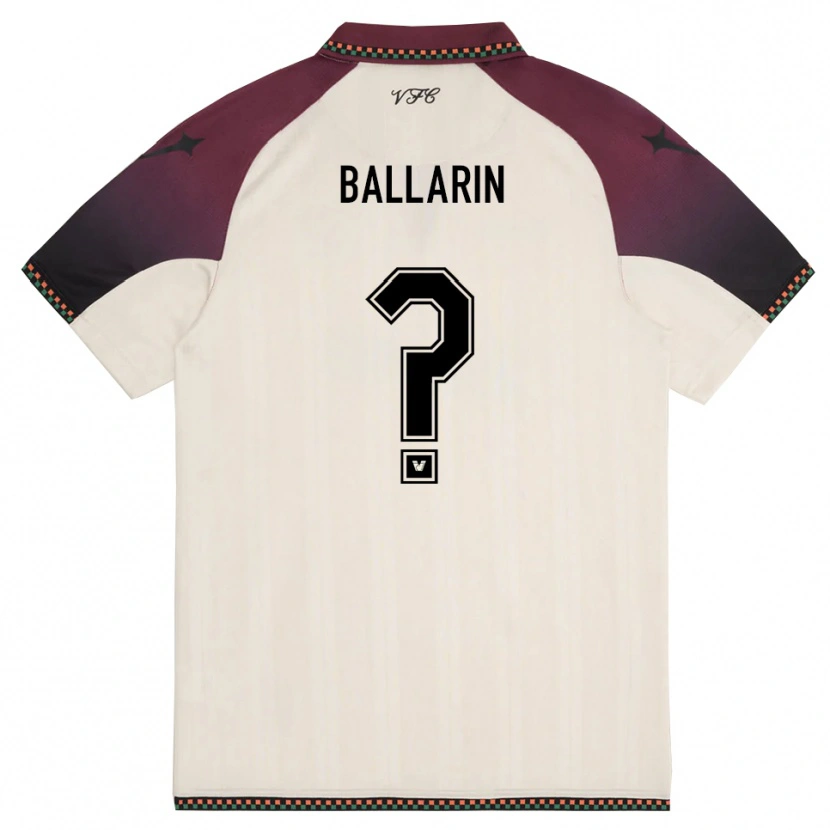 Danxen Herren Francesco Ballarin #0 Cremefarben Burgund Auswärtstrikot Trikot 2025/26 T-Shirt Schweiz
