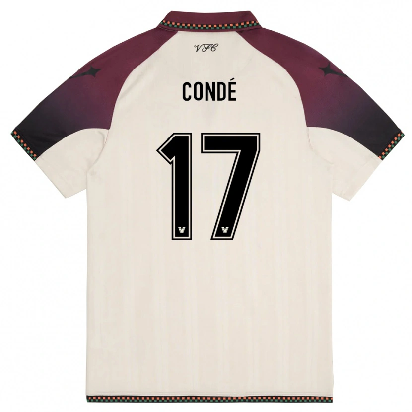Danxen Herren Cheick Condé #17 Cremefarben Burgund Auswärtstrikot Trikot 2025/26 T-Shirt Schweiz