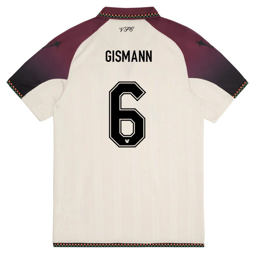 Danxen Herren Lynn Gismann #6 Cremefarben Burgund Auswärtstrikot Trikot 2025/26 T-Shirt Schweiz