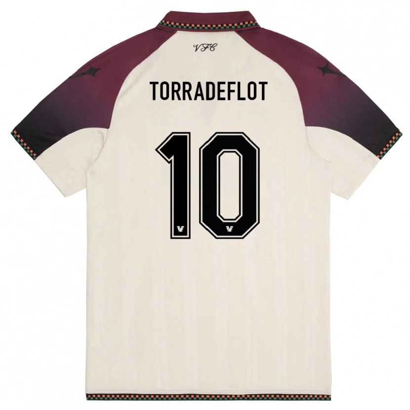 Danxen Herren Queral Torradeflot #10 Cremefarben Burgund Auswärtstrikot Trikot 2025/26 T-Shirt Schweiz