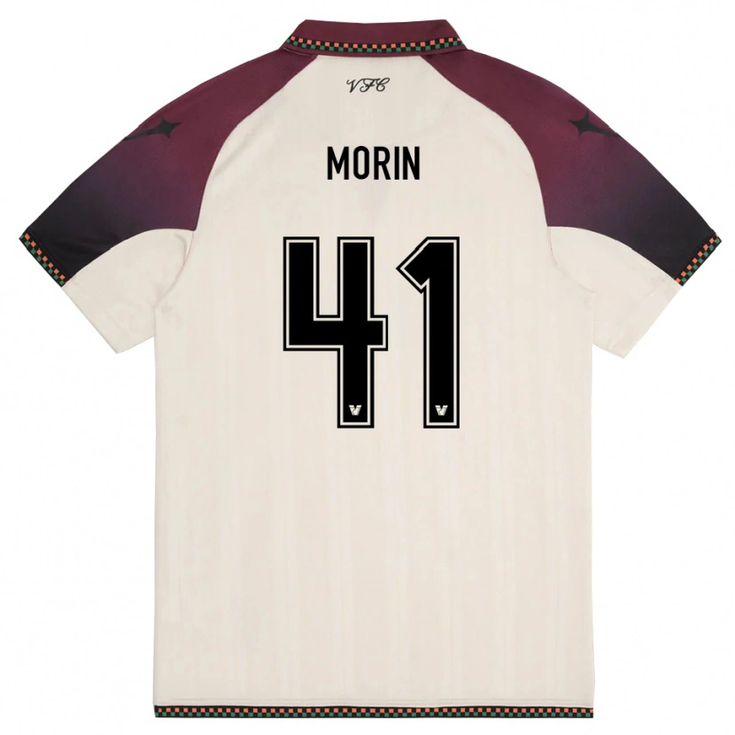 Danxen Herren Elena Morin #41 Cremefarben Burgund Auswärtstrikot Trikot 2025/26 T-Shirt Schweiz