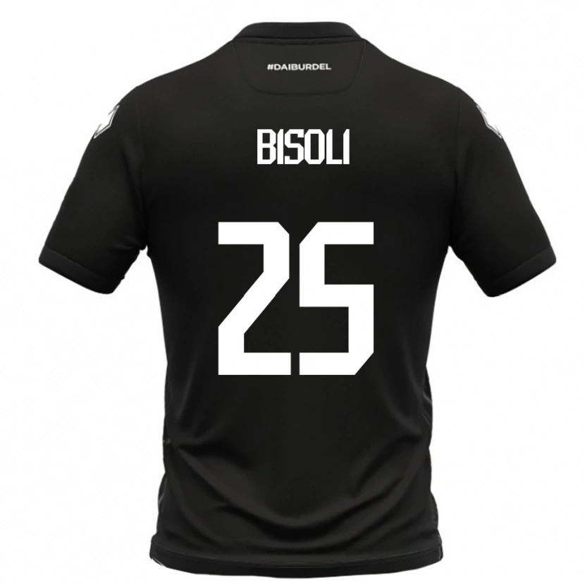 Danxen Herren Dimitri Bisoli #25 Schwarz Weiß Auswärtstrikot Trikot 2025/26 T-Shirt Schweiz