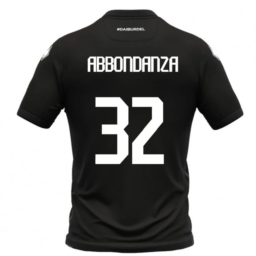 Danxen Herren Simone Abbondanza #32 Schwarz Weiß Auswärtstrikot Trikot 2025/26 T-Shirt Schweiz