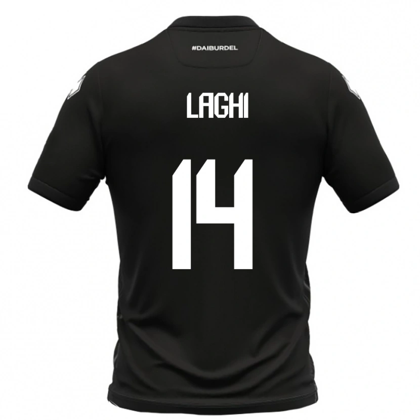 Danxen Herren Riccardo Laghi #14 Schwarz Weiß Auswärtstrikot Trikot 2025/26 T-Shirt Schweiz