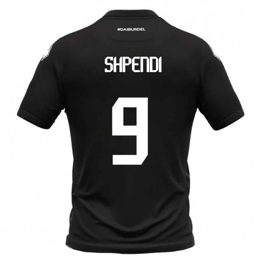 Danxen Herren Cristian Shpendi #9 Schwarz Weiß Auswärtstrikot Trikot 2025/26 T-Shirt Schweiz