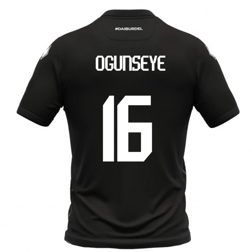 Danxen Herren Roberto Ogunseye #16 Schwarz Weiß Auswärtstrikot Trikot 2025/26 T-Shirt Schweiz